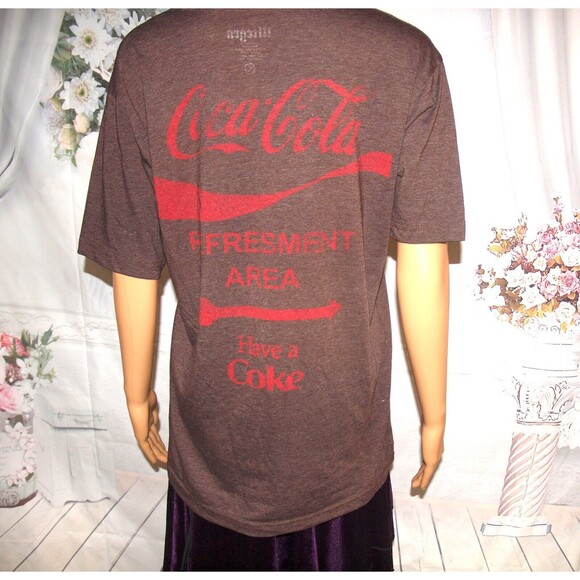 Coca Cola Pause Refresh T-Shirt Large 2-Sided Vintage Style Adult Unisex - Picture 2 of 3